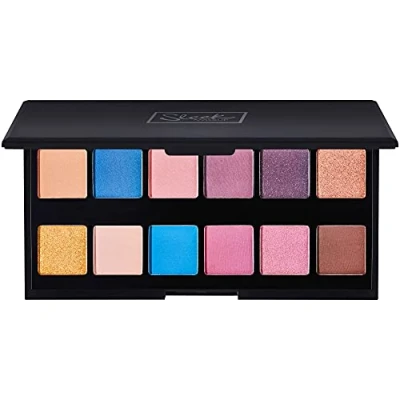 Image of Sleek MakeUP i Divine Eyeshadow Palette, 12 Shades in a Mix of Matte, Shimmer, Foil and Due Chrome, Blendable Highly Pigmented, High Flyer