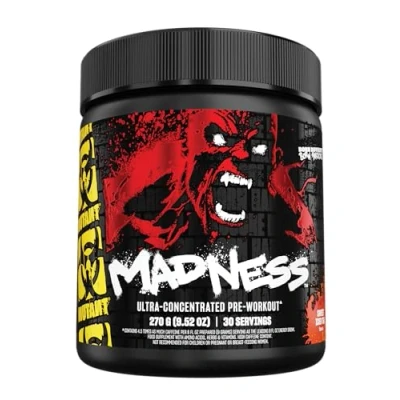 Image of Mutant Madness Original Pre Workout Powder High Intensity Workouts) 30 Serving 225 g (.83 lb) Sweet Iced Tea