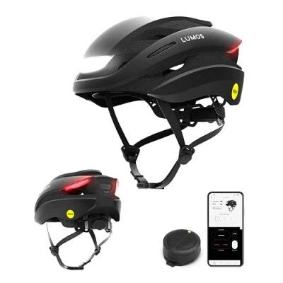 Image of Lumos Ultra Smart Bike Helmet Customizable Front and Back LED Lights with Turn Signals Road Bicycle Helmets for Adults: Men, Women