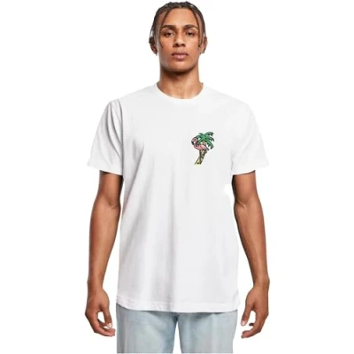 Image of Mister TEE Flamingo Print Tshirt, Men&#039;s, Size: Large, White