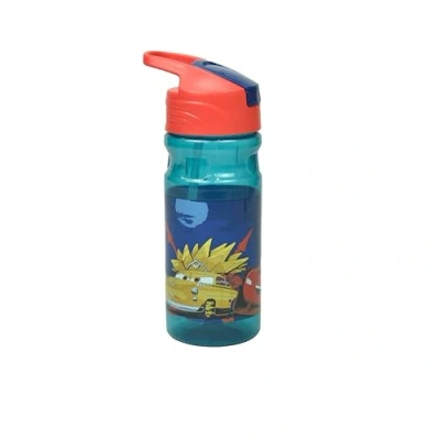 Image of OM SUPPLIES Cars Characters Reusable Sipper Water Bottle Drink with built in handle for Easy Carry School Lunch Kids Childrens 550ml (Cars)