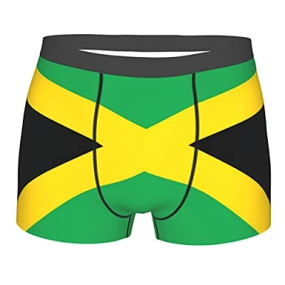 Image of 408 Jamaican Flag Men&#039;S Boxer Shorts Underpants Hipster,Soft Briefs Regular Sport S