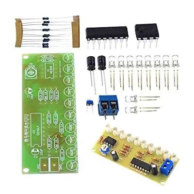 Image of Reland Sun NE555 CD4017 Light Water Flowing LED Module DIY Electronic Marquee Kit White Running Flow
