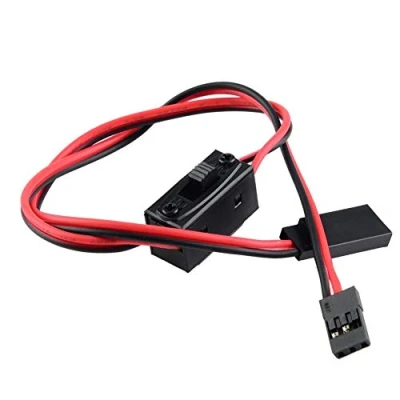 Image of Drfeify Servo Cable, Light Control On/Off Power Switch Plug Male Female Wire for RC Model Car/Boat/Steering Engine