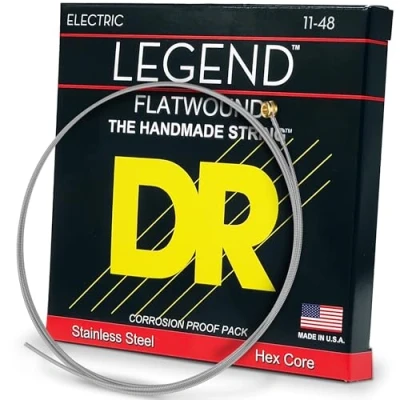 Image of DR Strings Legend Flatwound Electric Medium Lite