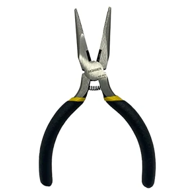 Image of BOOSDEN Needle Nose Pliers 5 inch with Side Cutters, Small Mini, Long for Electronics, Jewelry Making, Cutting Working in Tight Areas