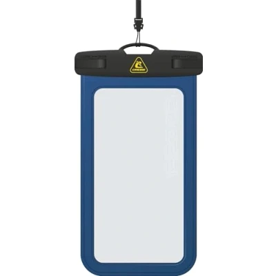 Image of Cressi Johnny Phone Case Blue Waterproof Hard for Mobile Phone, Blue, 7&#039;&#039;, Adult Unisex