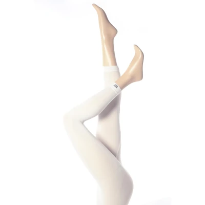 Image of 1 Pair White 0.39 Tog Thermal Underwear Leggings Ladies Large/Extra Large Heat Holders