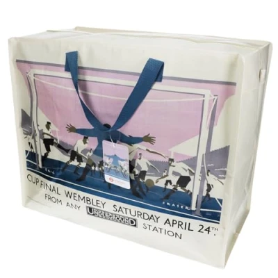 Image of Jumbo storage bag TfL Vintage Poster &quot;Cup Final&quot;
