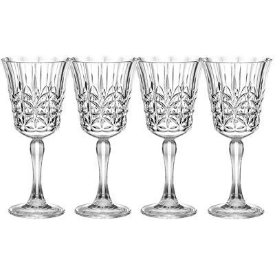 Image of Lakeland Crystal Look Acrylic Wine Glass x 4 300ml