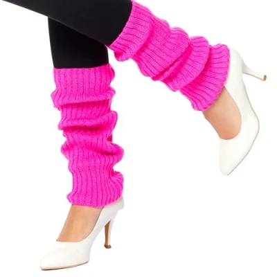 Image of Neon Pink Leg Warmers Adult