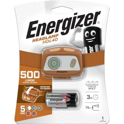 Image of Energizer HDL40 Head Torch 500 Lumens Y24A32