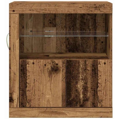 Image of vidaXL Sideboard Buffet Rustic Weathered Wood with Storage Dining Room/Living Room Furniture