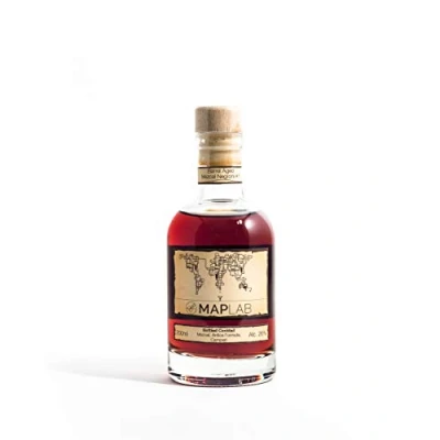 Image of Barrel Aged Mezcal Negroni #1 Campari Antica Formula MAP Lab Premium Bottled Cocktail (200ml)