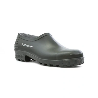 Image of Dunlop Gardening Shoe, Clog, Goloshes. Waterproof. Unisex, 5 UK,All Green