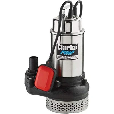 Image of Clarke DWP200A 2 Submersible Dirty Water Pump With Float Switch 7230100