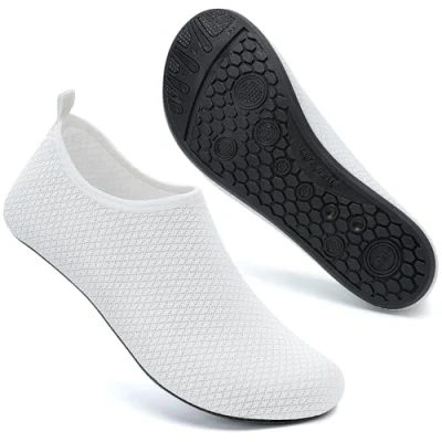 Image of Swim Water Shoes Socks Barefoot Protecting for Sea Beach Swimming Pool Ladies Women Mens(White 174,6/7UK,40/41 EU)