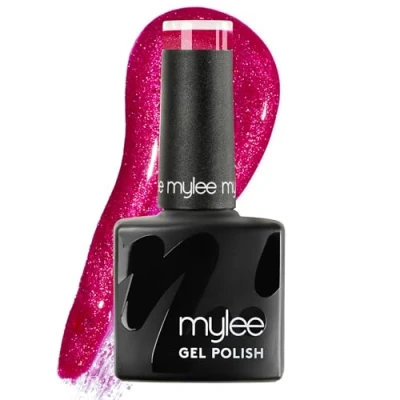 Image of Mylee Gel Nail Polish 8ml [Kiss The Season ] UV/LED Soak Off Art Manicure Pedicure for Professional, Salon &amp; Home Use [Fine Glitter Range] Long Lasting Easy to Apply