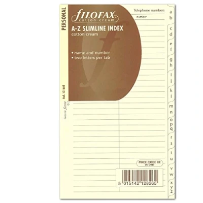 Image of Personal Cotton Cream Per Slim A Z Index Name/Tel