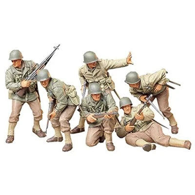 Image of TAMIYA 35192 WWII US Infantry Attack Figurines 1:35 Set of 6