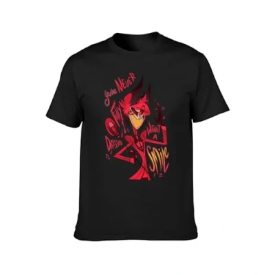 Image of Hazbin Hotel T Shirt Mens Balck Tees Unisex S