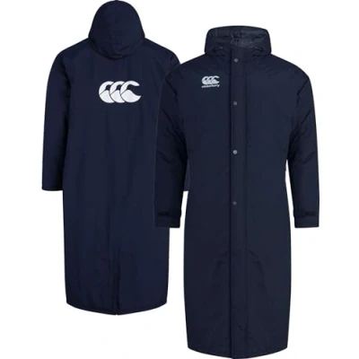 Image of Canterbury Adult Long Full Zip Weather Resistant Insulated Sub Coat NAVY MEDIUM