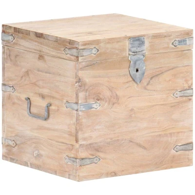 Image of vidaXL Chest 40x40x40 cm Solid Acacia Wood