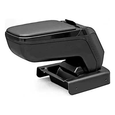 Image of rati Armrest Specific Black Armster 2 for Opel Corsa D (2006 ) With Storage Compartment and Foldable