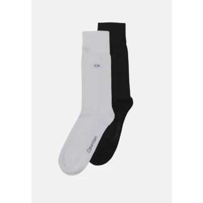 Image of Calvin Klein Underwear Unisex 2 PACK Socks, Men&#039;s, Size: 6 8, White