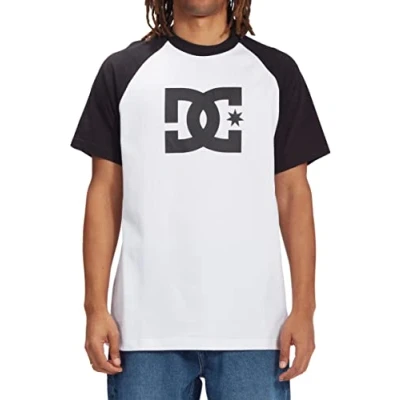 Image of DC Shoes Boys Star Raglan T Shirt, White, L EU