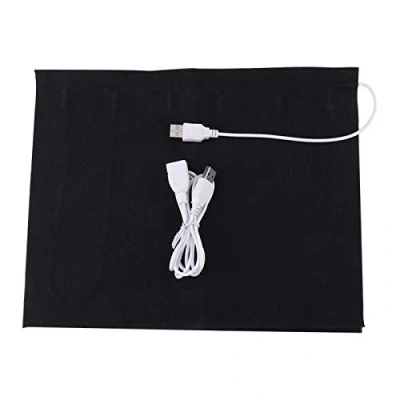 Image of Washable Carbon Fiber Heating Pad, 1pc 35℃ 50℃ 5V USB Electric Cloth Heater Pad Element for Clothes Seat Pet Warmer 9.05x11.41inch