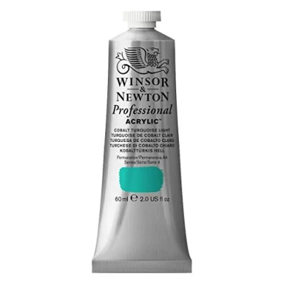 Image of Winsor &amp; Newton 2320191 Professional Acrylic Colour, Cobalt Turquoise Light, 60 ml (Pack of 1)
