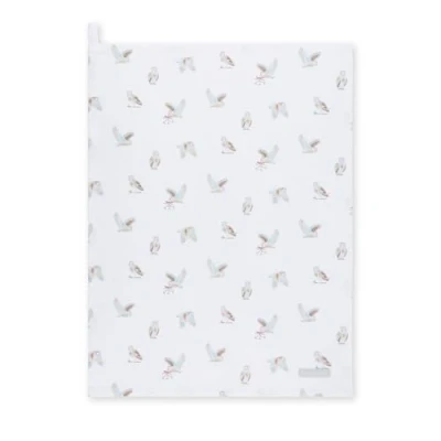 Image of Sophie Allport Snowy Owls Tea Towel