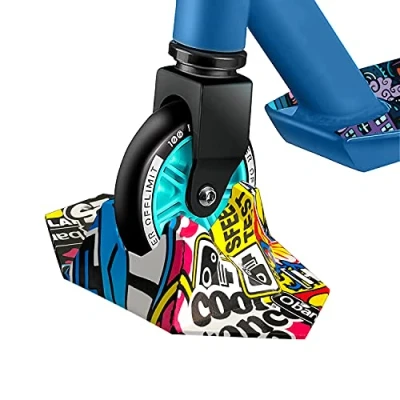 Image of Stunt Scooter Stand, Scooters Stand for Boys Girls Kids and Adults, Extra Stable Base Freestyle/Trick Most Major ​with 90mm to 120mm ​Wheels (Graffiti)