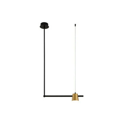 Image of Kalyvia Ceiling Pendant Light 7W LED 3000K Metal Sandy Black, Brass