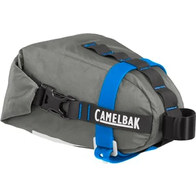 Image of CamelBak M.U.L.E. 1 Bike Saddle Pack Litre Storage w Roll Top Expandable Storage, Wolf Grey