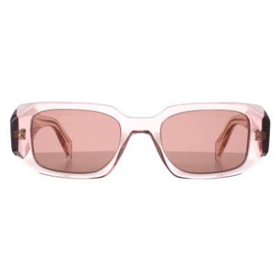 Image of Prada Unisex Sunglasses, Size: 49, Transparent peach/ight brown