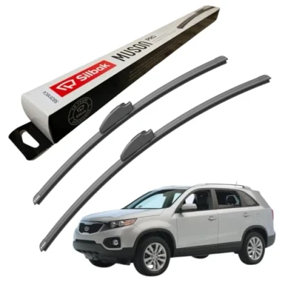 Image of Silbak Windscreen Wipers, fits for KIA SORENTO (2009 ONWARDS) Front Wiper Blades, 600mm/500mm