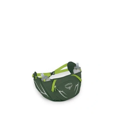 Image of Osprey Duro Dyna Hydration Waist Pack with Hydraulics Soft Flasks for Running, Seaweed Green/Limon