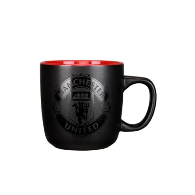 Image of FOCO Officially Licensed Manchester United FC Matte Black Football Mug