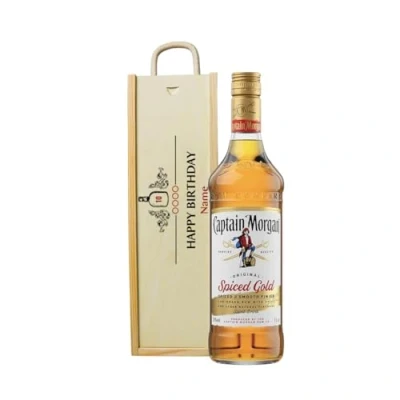 Image of Beer Hunter Personalised Happy Birthday Captain Morgan&#039;s Rum Gift