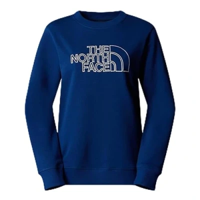 Image of The North Face DREW PEAK Light CREW Sweatshirt, Women&#039;s, Size: 18/20, Estate blue/white dune
