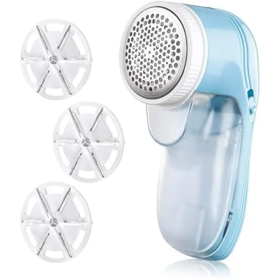 Image of Electric Lint Remover Fabric Shaver, USB Rechargeable Bobble for Clothes Debobbler Sweater Shaver Roller Wool Defuzzer Fluff Carpet(3 Blades Included)
