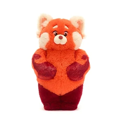 Image of Disney Store Official Mei Lee Small Soft Toy, Turning Red, 24cm/9, Red Panda Plush Toy Features Embroidered Details, Made of Feel Fabric, Includes Backpack, Suitable for All Ages
