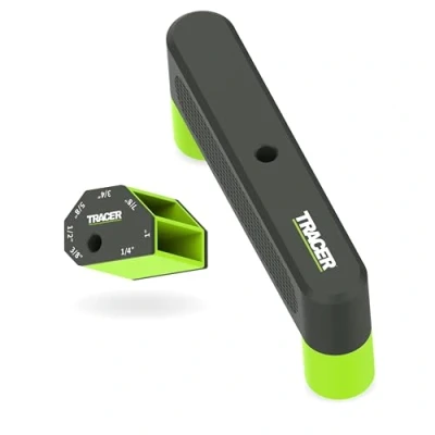 Image of Tracer Marking Guide Set Centre Finder &amp; Scribe Block with hole that fits Pencil