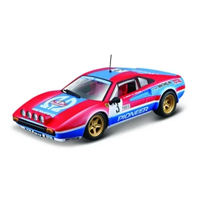 Image of Bburago B18 36304 Ferrari Racing 308 GTB (1982) Super Car 1:43 Scale Incredibly Detailed Die Cast Replica Collectible Model, Red #3