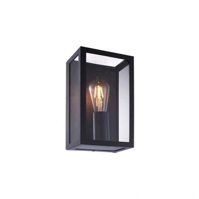 Image of Up E27 Wall Lantern Black Kosnic Folly