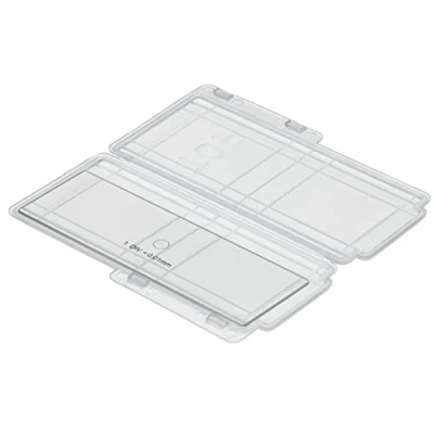 Image of Bresser 5916710 microscope accessories slides micrometer scale 1/100 mm