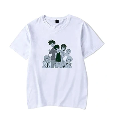 Image of Omori Tshirt Unisex,Men’s Short Sleeves T Shirt Game,Tee Crew Neck Harajuku Casual Top White