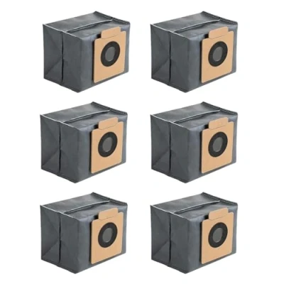 Image of Odashen 6 Pack Dust Bags Replacement for Eufy Clean X8 Pro X10 Omni Robot Vacuum Self Empty Station Spare Parts